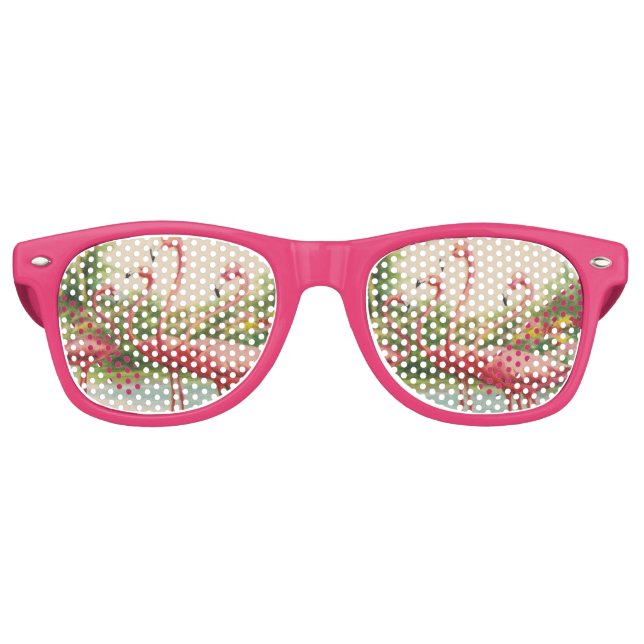 Classic Florida Flamingo Shades Partybrille (Vorderseite)