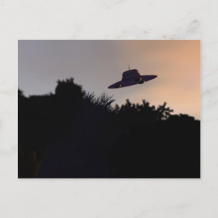 Classic Flying Saucer 2 Postkarte