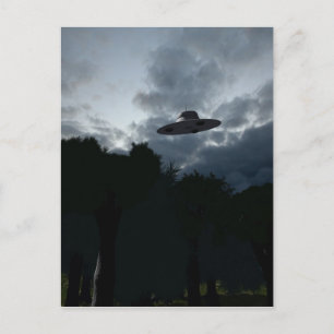 Classic Flying Saucer Postcard Postkarte