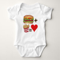 Classic Food Pairing Burger + Fries = Liebe Herz