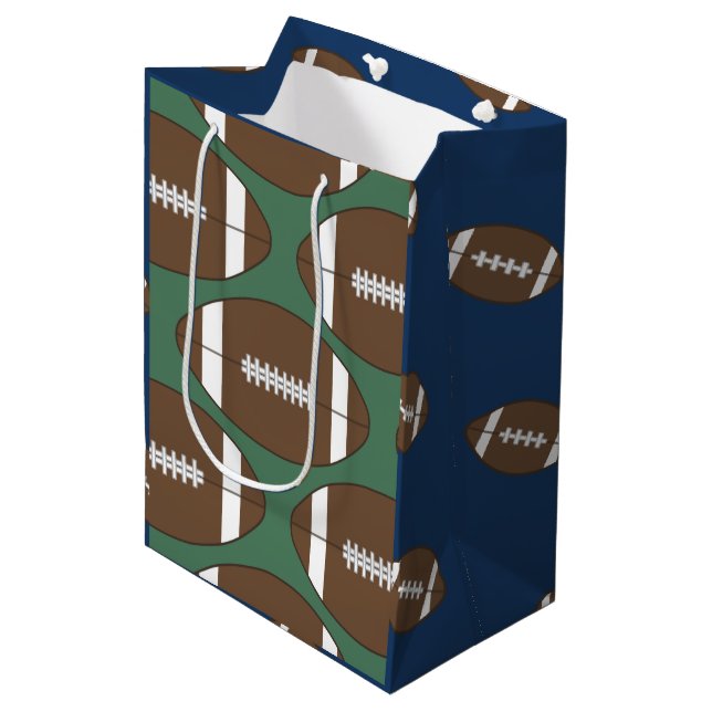 Classic Football Geschenktasche Mittlere Geschenktüte (Vorderseite Schrägansicht)