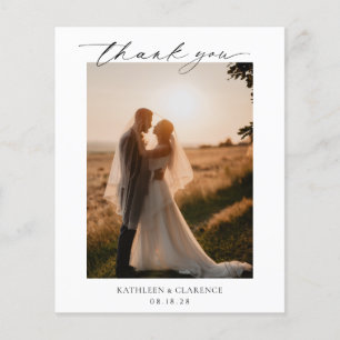 Classic Foto Budget Hochzeit Dankeschön Card