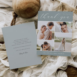 Classic Four Hochzeitswohnung für mehrere Fotos Dankeskarte