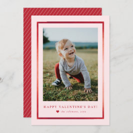 Classic Frame Portrait Foto Valentine's Day Card Mitteilungskarte