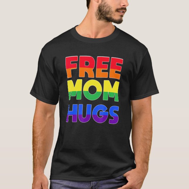 Classic Free Mama Hugs Gbt Pride Gay Transgender M T-Shirt (Vorderseite)