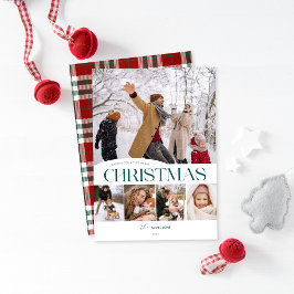 Classic Frohe Weihnachten 5 Foto Weihnachtskarte