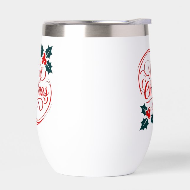 Classic Frohe Weihnachten Holly Berry Holiday Art (Links)