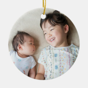 Classic Full Foto Weihnachtsfeiertag Keramik Ornament