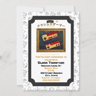 Classic Gamers Birthday Outta Sight 83 Einladung