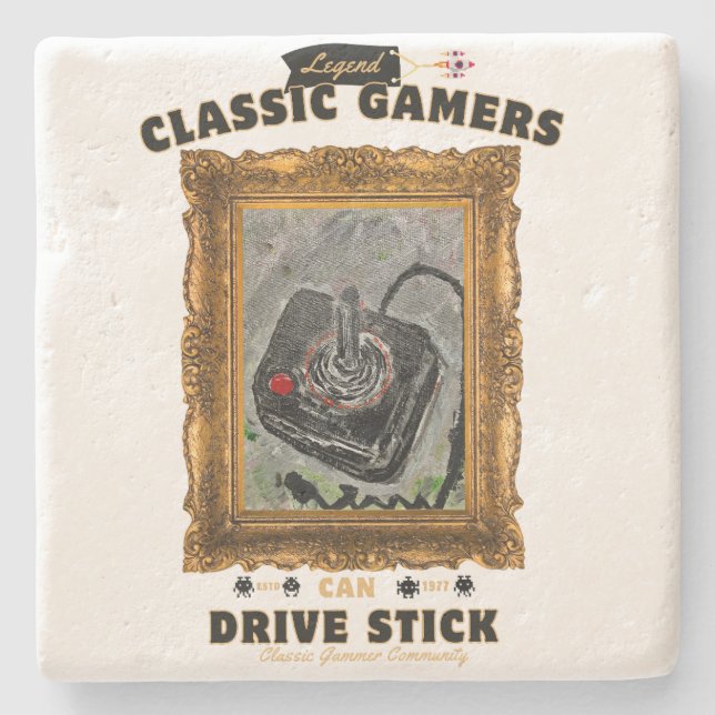 Classic Gamers Groovy Vision Steinuntersetzer (Vorderseite)