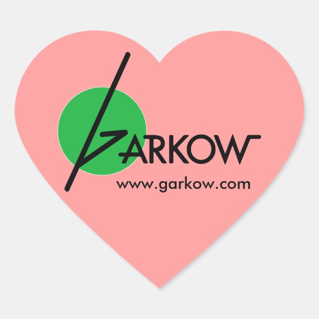 Classic Garkow Heart Sticker (Vorderseite)