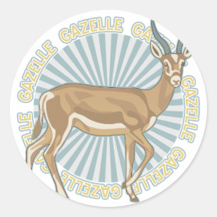 Classic Gazelle Runder Aufkleber