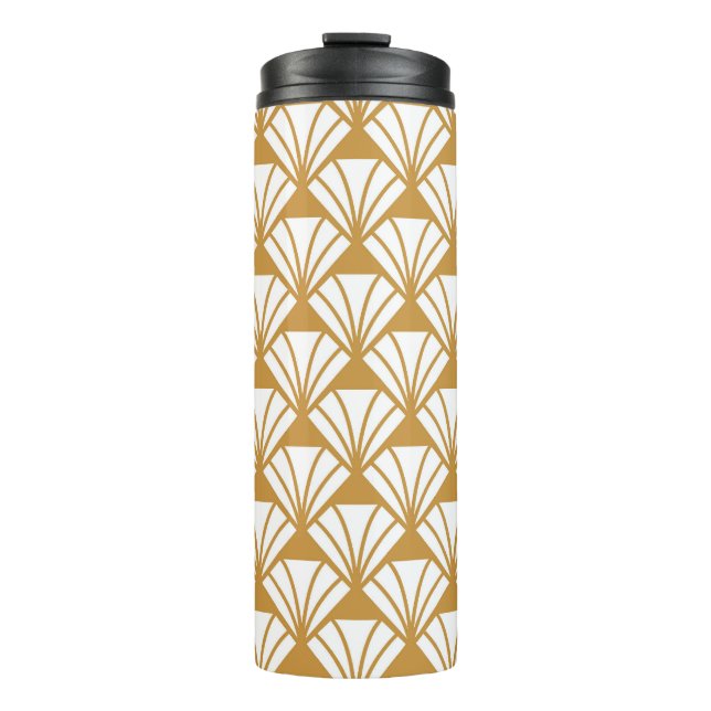 Classic Geometric: Art Deco Elegance. Thermosbecher (Vorderseite)