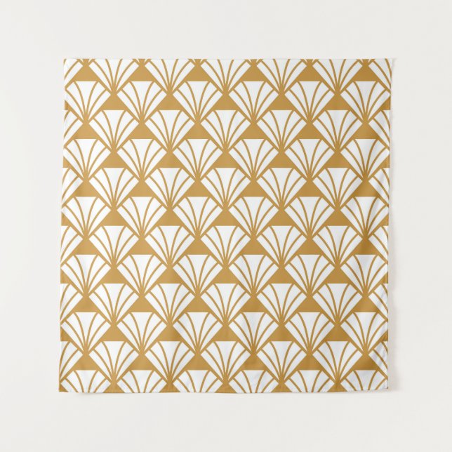 Classic Geometric: Art Deco Elegance. Wandteppich (Vorderseite)