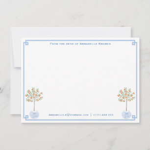 Classic Ginger Jar Stationery   vom Schreibtisch Mitteilungskarte