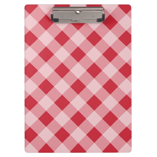 Classic Gingham Clipboard Klemmbrett (Vorderseite)