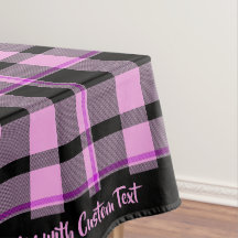 Classic Gingham Hot Pink Black Kariert Tartan