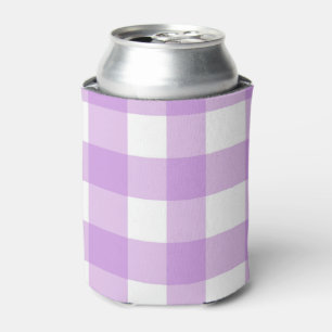 Classic Gingham Karo Kariert Pattern Lilac Dosenkühler