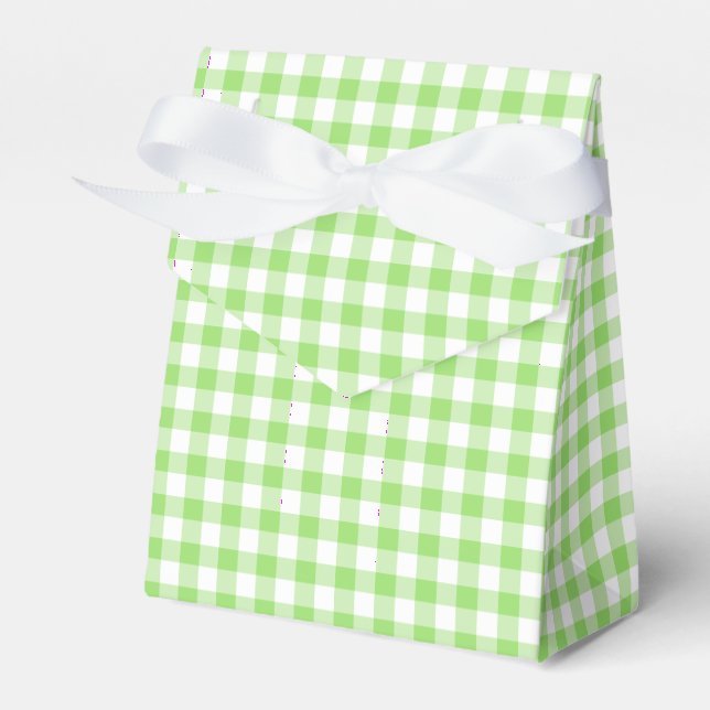 Classic Gingham Spring Green Geschenkschachtel (Vorderseite)