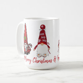 Classic Gnomes Frohe Weihnachten und Glück im neue Kaffeetasse