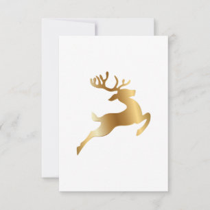 Classic Gold Dealer Weihnachtskarte RSVP Karte