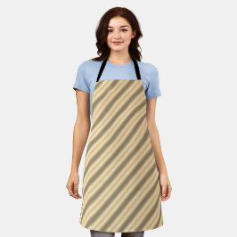 Classic Gold Diagonal Stripe All-over Print Schürz Schürze