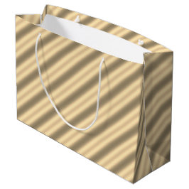 Classic Gold Diagonal Stripe Geschenktasche Große Geschenktüte