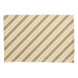 Classic Gold Diagonal Stripe Pillowcase Kissenbezug
