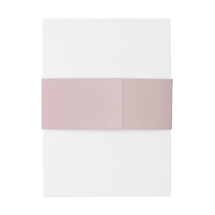 Classic Gold Dusty Rose Pink Monogram Wedding Einladungsbanderole