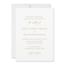 Classic Gold Elegante Wedding