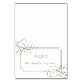 Classic Gold Frame Luxury Platzkarte Tischnummer
