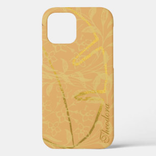 Classic Gold Leaf Ocher Elegantes Muster Case-Mate iPhone Hülle