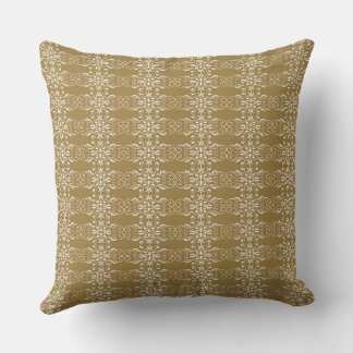 Classic Gold Ornamental Square Pillow Kissen