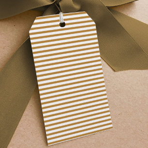 Classic Gold Stripe Geschenkanhänger