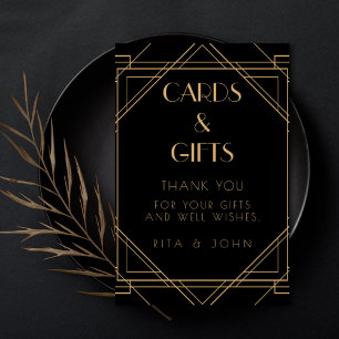 Classic Gold Vintag Cards und Geschenke Hochzeit Poster