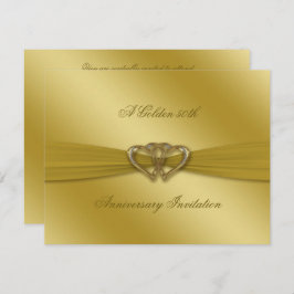 Classic Golden 50. Hochzeitstag Einladung