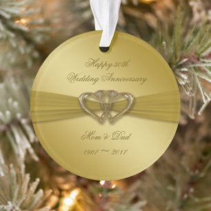 Classic Golden 50 Jahre alt Akronylic Ornament