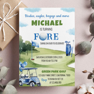Classic Golf Boy Einladung zum Geburtstag