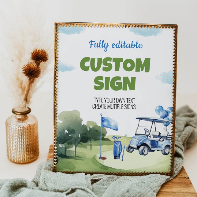 Classic Golf Boy Geburtstagsparty Poster (Von Creator hochgeladen)