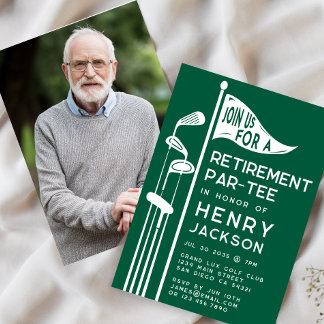 Classic Golf Clubs Rente Party Foto Green Einladung