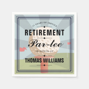 Classic Golf Rentiment Party Serviette