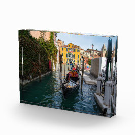 Classic Gondola Mooring in Venice Fotoblock