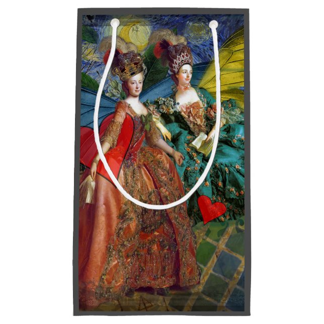 Classic Gothic Gemini Whimsical Butterfly Weibchen Kleine Geschenktüte (Vorderseite)