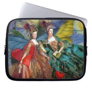Classic Gothic Gemini Whimsical Butterfly Weibchen Laptopschutzhülle