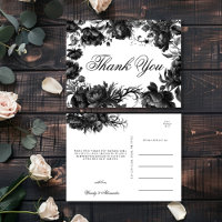 Classic Gothic White Wedding Vielen Dank