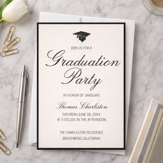 Classic Graduation Invitations  Einladung (Von Creator hochgeladen)