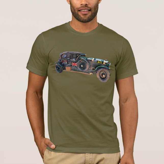 Classic Grand Old English Car Abstrakter T - Shirt (Vorderseite)