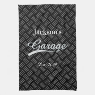 Classic Gray Garage Handküche Fett Handtuch