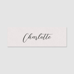 Classic Gray Simple Imitats Textur Hintergrund Namensschild