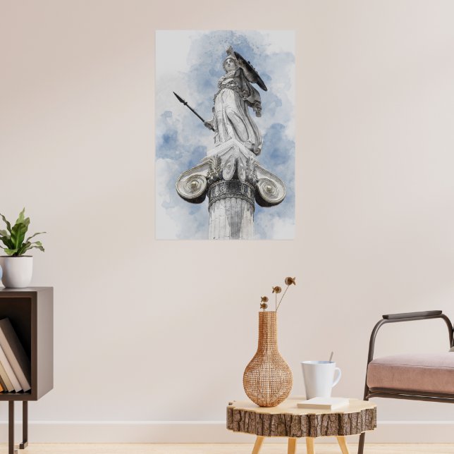 Classic Greek Statue Athena Photo Print – Timeless Poster (Wohnzimmer 3)